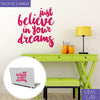 PACK-BELIEVE Laptop: 15 x 14 cm  Pared: 55 x 50 cm